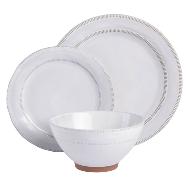 Gibson Elite Terranea Stoneware Dinnerware Set Service for 6